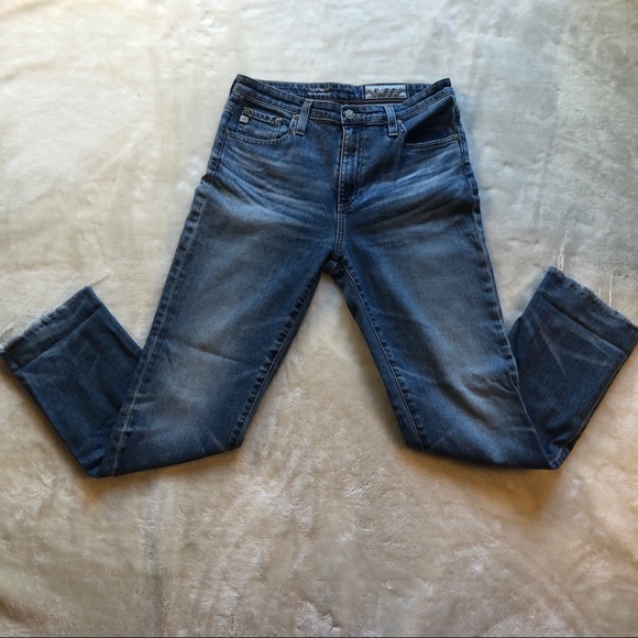 AG Adriano Goldschmied Denim The Isabelle High-Rise Straight Crop size 27 - Picture 7 of 16